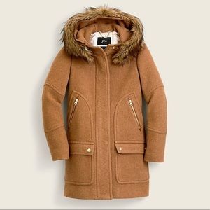 J Crew Chateau parka in
Italian stadium cloth wool heather
acorn coat!